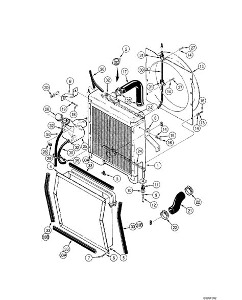 case 1845c radiator parts